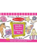 Melissa & Doug Art Supplies Coloring Jumbo Pad - Multi Theme - Pink