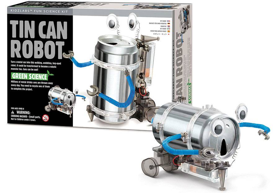tin can robot green science
