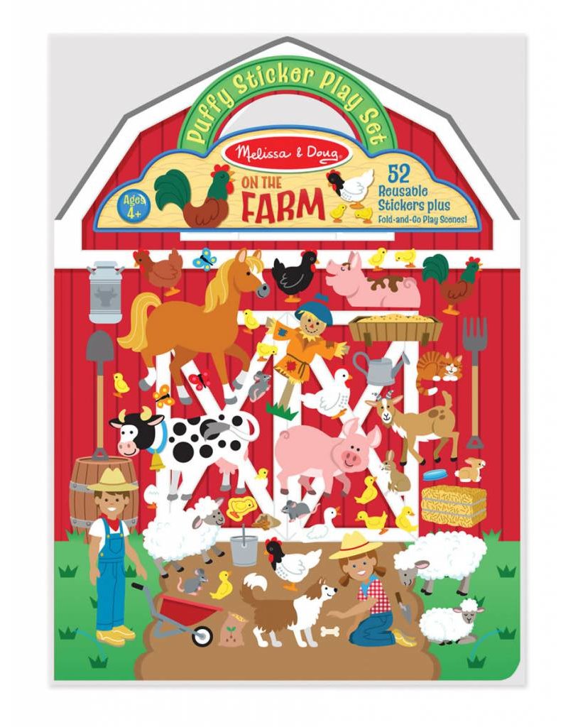 Melissa & Doug Art Supplies Puffy Sticker Play Set - Farm
