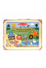 Melissa & Doug Wooden Magnetic Matching Picture Game