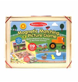 Melissa & Doug Wooden Magnetic Matching Picture Game