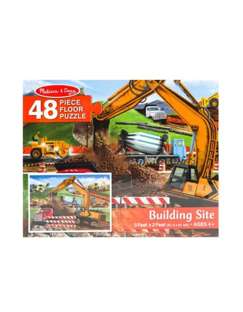 Melissa & Doug Floor Puzzle Building Site - 48 Pieces