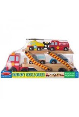 Melissa & Doug Wooden Emergency Vehicle Carrier