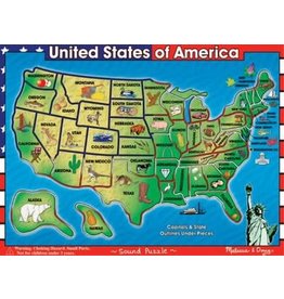 Melissa & Doug Sound Puzzle USA - 45 Pieces