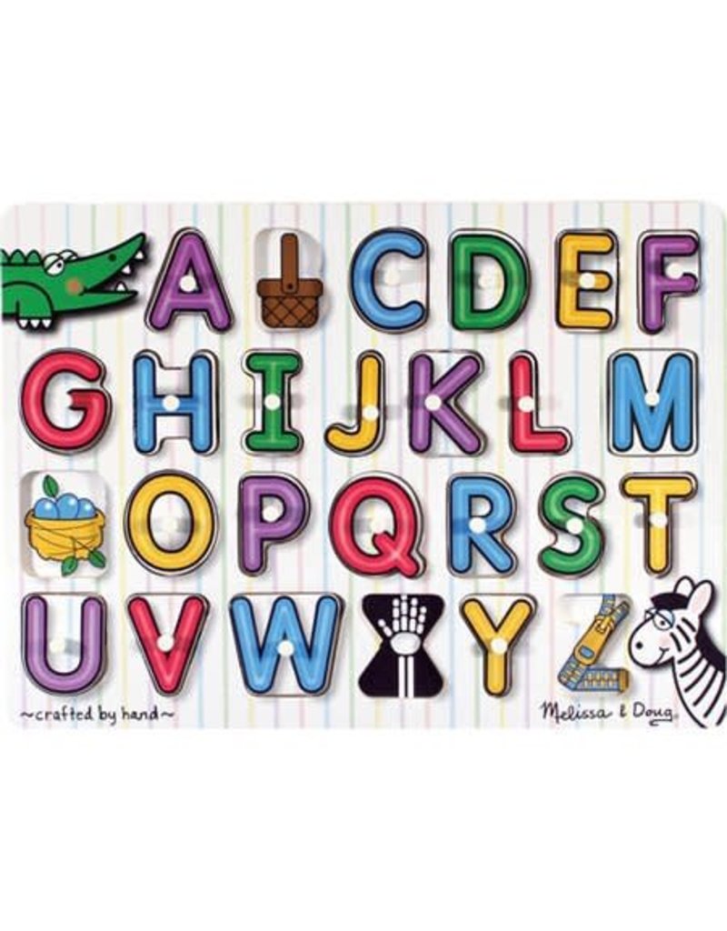Melissa & Doug Peg Puzzle - See Inside Alphabet