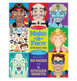 Melissa & Doug Art Supplies Sticker Pad Make-a-Face - Crazy Characters