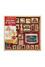 Melissa & Doug Craft Kit Wooden Stamp Set Farm