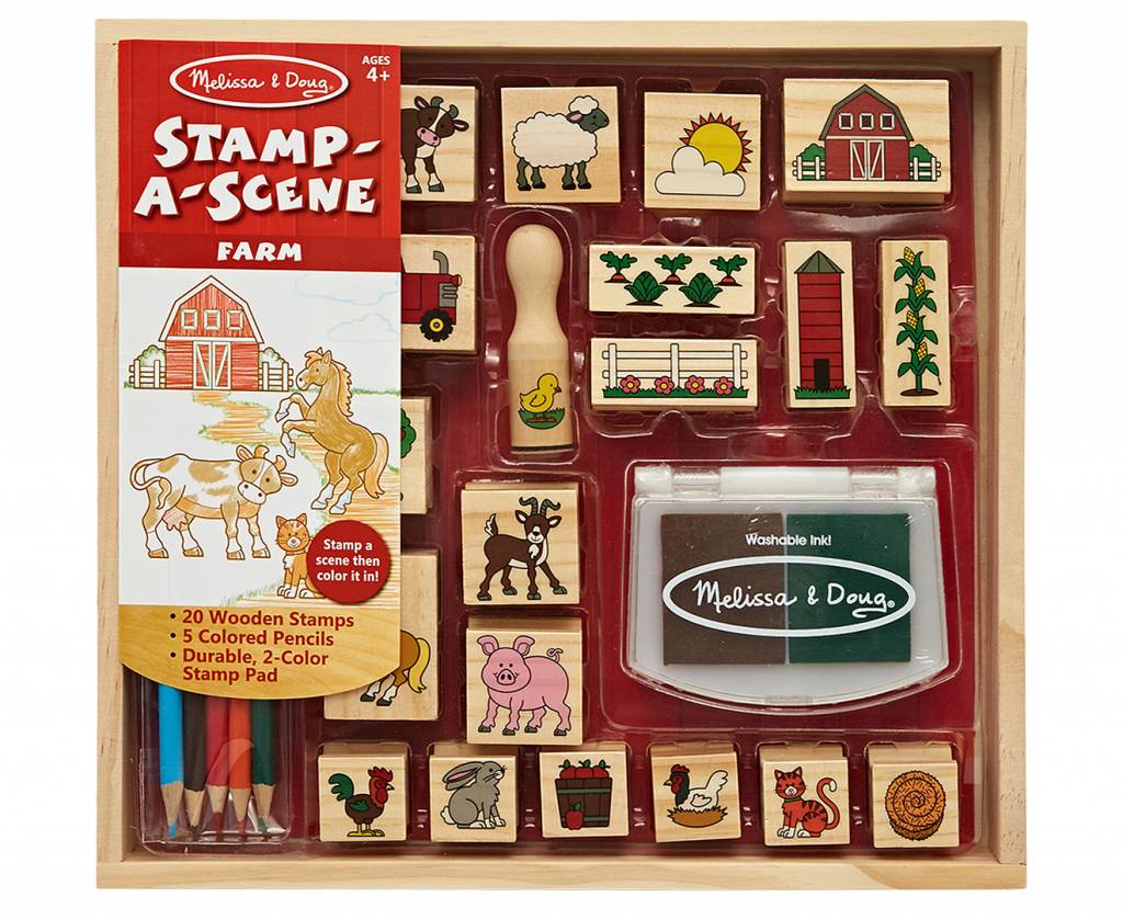 Craft Kit Wooden Stamp Set Farm