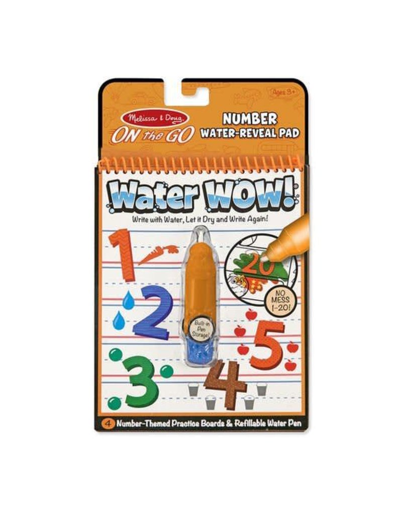 Melissa & Doug On-the-Go Water Wow Water Reveal Pad - Numbers