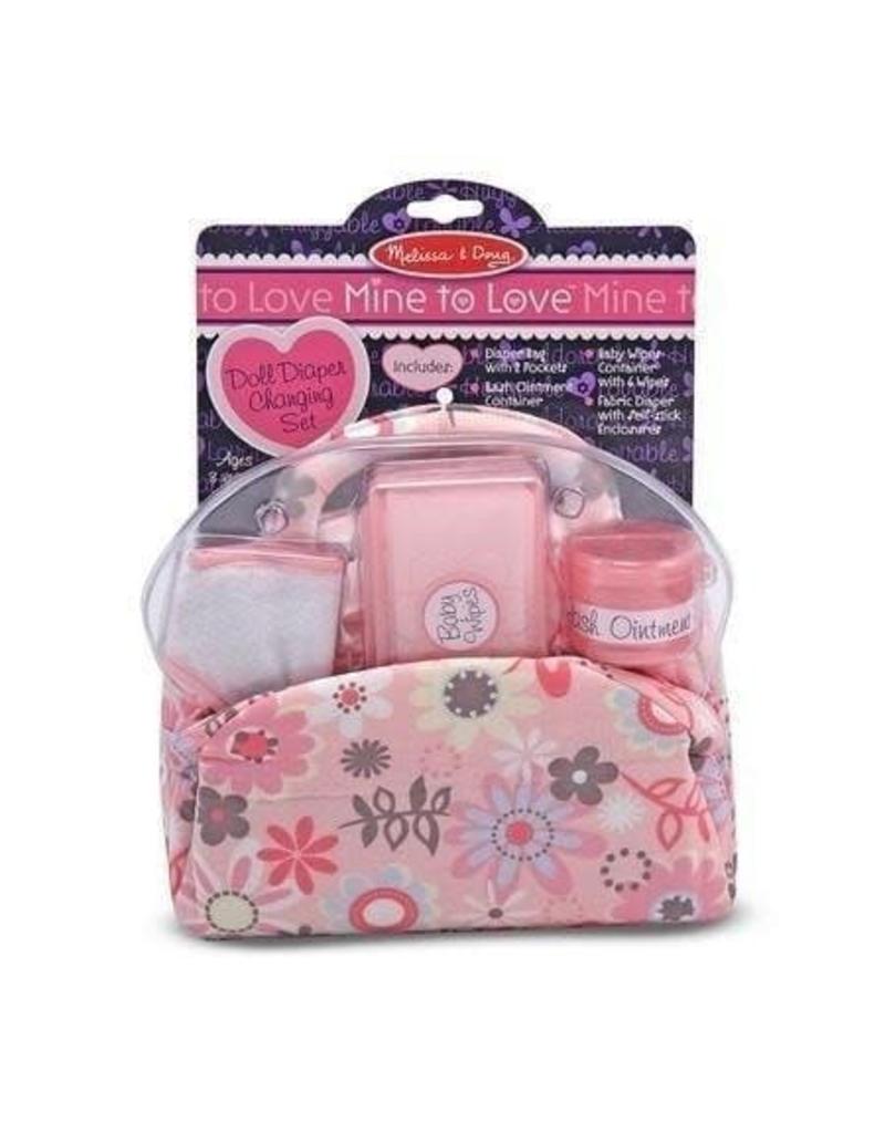 Melissa & Doug Pretend Play Mine to Love Diaper Bag Set