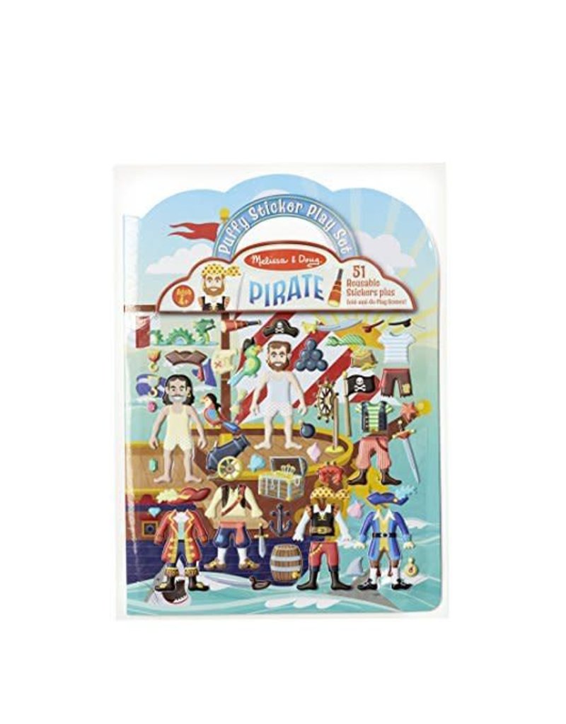 Melissa & Doug Art Supplies Puffy Sticker Play Set - Pirate