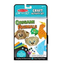 Melissa & Doug Art Supplies On-the-Go Craft Activity Set - Origami Animals