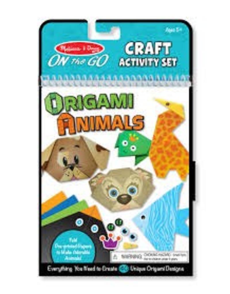 Melissa & Doug Art Supplies On-the-Go Craft Activity Set - Origami Animals
