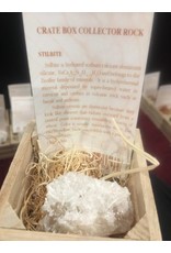 Squire Boone Village Rock/Mineral - Crate Collector Box - Stilbite (Sizes and Colors Vary; Sold Individually)