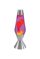 Schylling Toys Lava Lamp Classic - Yellow Lava/Purple Liquid/Silver Base - 16.3"