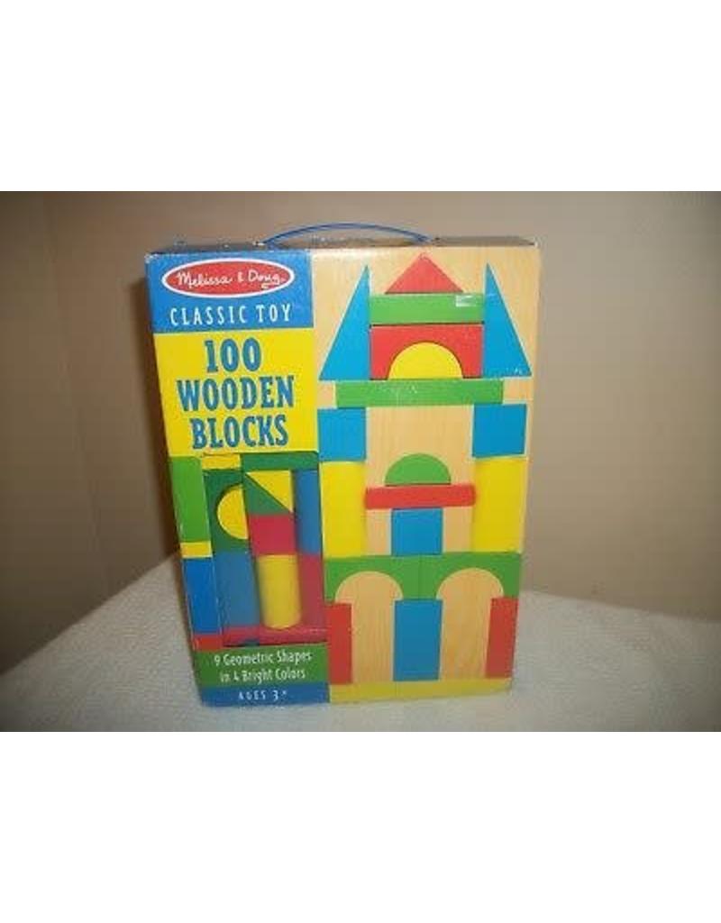 Melissa & Doug Wooden Block Set (100 Piece)