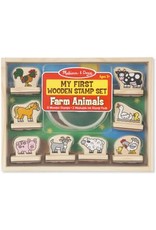 Melissa & Doug Craft Kit Wooden My First Stamp Set Farm Animals