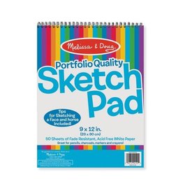 Melissa & Doug Art Supplies Portfolio Quality Sketch Pad (9"x12")