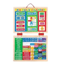 Melissa & Doug Wooden My First Daily Magnetic Calendar