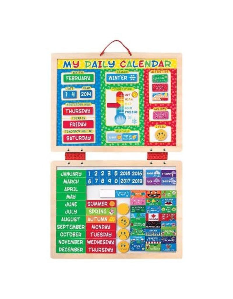 Melissa & Doug Wooden My First Daily Magnetic Calendar