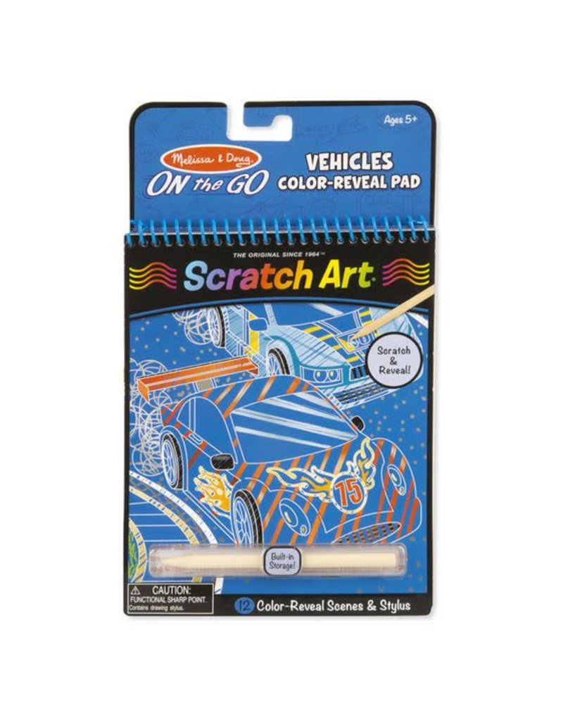 Melissa & Doug Art Supplies On-the-Go Scratch Art Vehicles