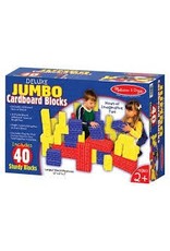 Melissa & Doug Cardboard Deluxe Jumbo Blocks (40 pc)