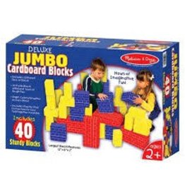 Melissa & Doug Cardboard Deluxe Jumbo Blocks (40 pc)