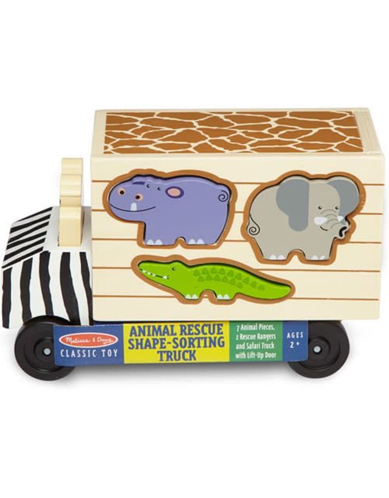 Melissa & Doug Wooden Safari Animal Rescue Truck
