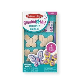Melissa & Doug Craft Kit Design Your Own Wooden Butterfly Magnets