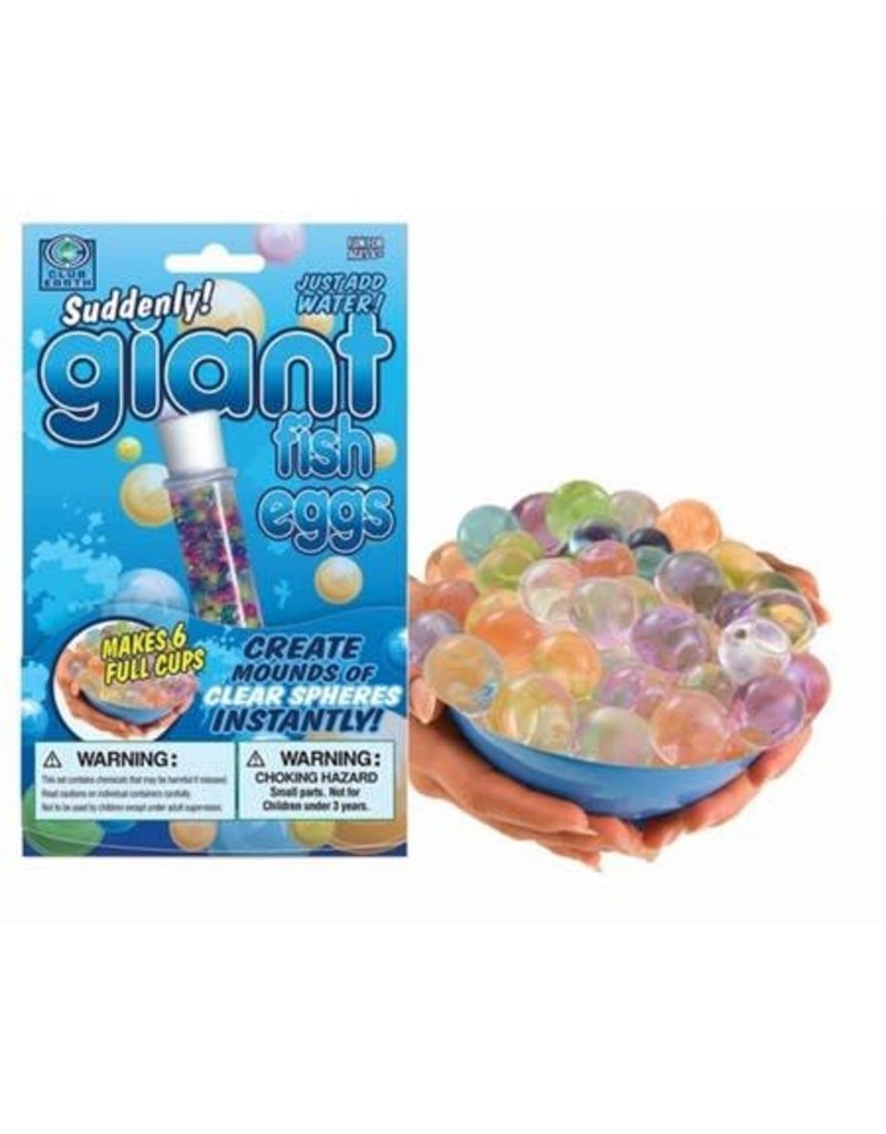 Club Earth Scientific Suddenly! Giant Fish Eggs Pow Science LLC