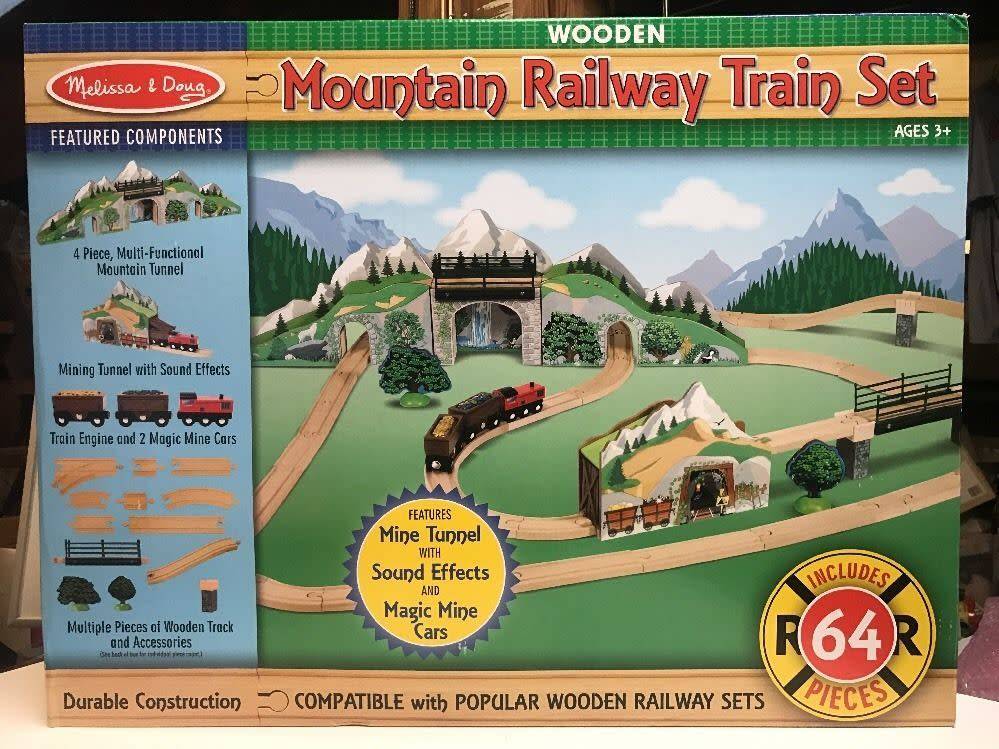 melissa and doug mountain railway train set