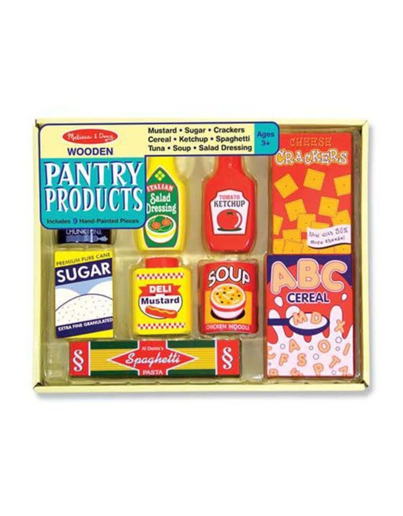 Melissa & Doug Pretend Food Wooden Pantry Products