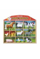 Melissa & Doug Wooden Farm Friends 10 Collectable Farm Animals