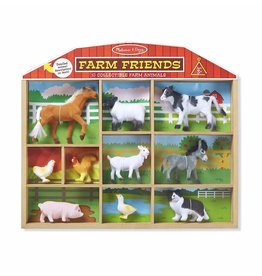 Melissa & Doug Wooden Farm Friends 10 Collectable Farm Animals