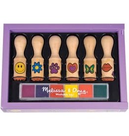 Melissa & Doug Craft Kit Wooden Stamp Set Happy Handle