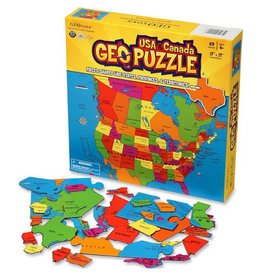 Geo Toys Educational GeoPuzzle USA and Canada (69 Pieces)