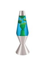 Schylling Toys Lava Lamp Classic - Yellow Lava/Blue Liquid/Silver Base - 16.3"