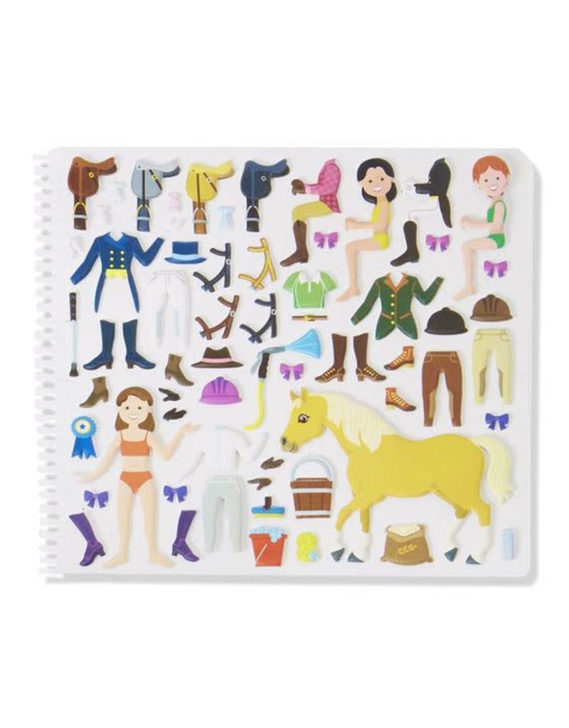 Melissa & Doug Art Supplies Puffy Sticker Activity Book - Riding Club