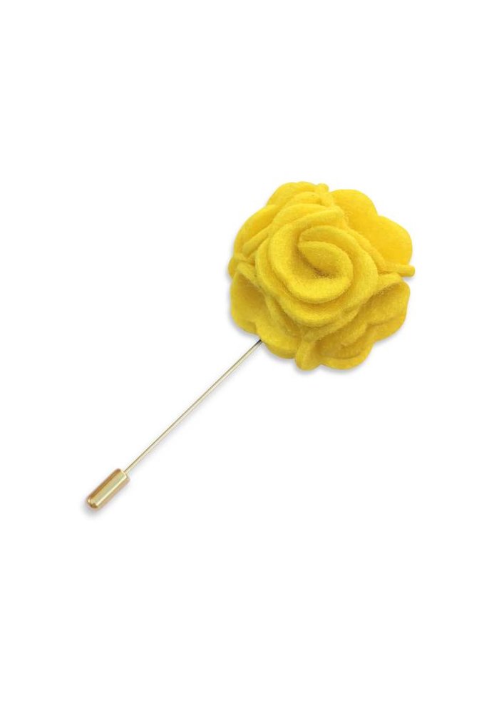 Yellow Floral Lapel Pin