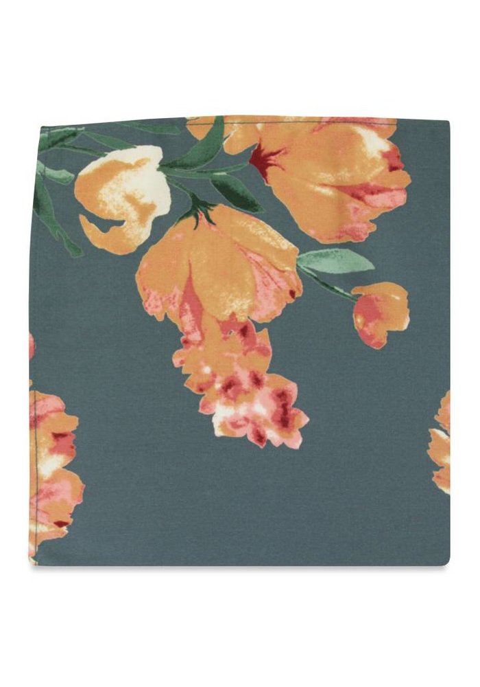 The Daniella Ash Blue Floral Pocket Square