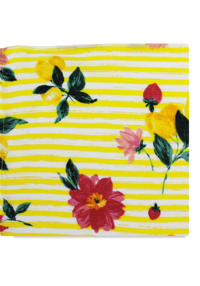 The Petra Yellow Floral Pocket Square