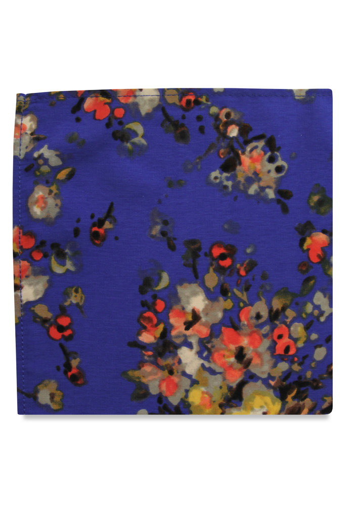 The Orla Blue Floral Pocket Square