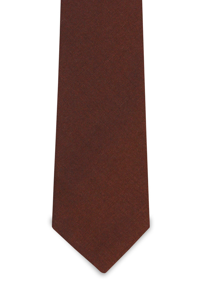 The Mantle Brick Red Wool Tie