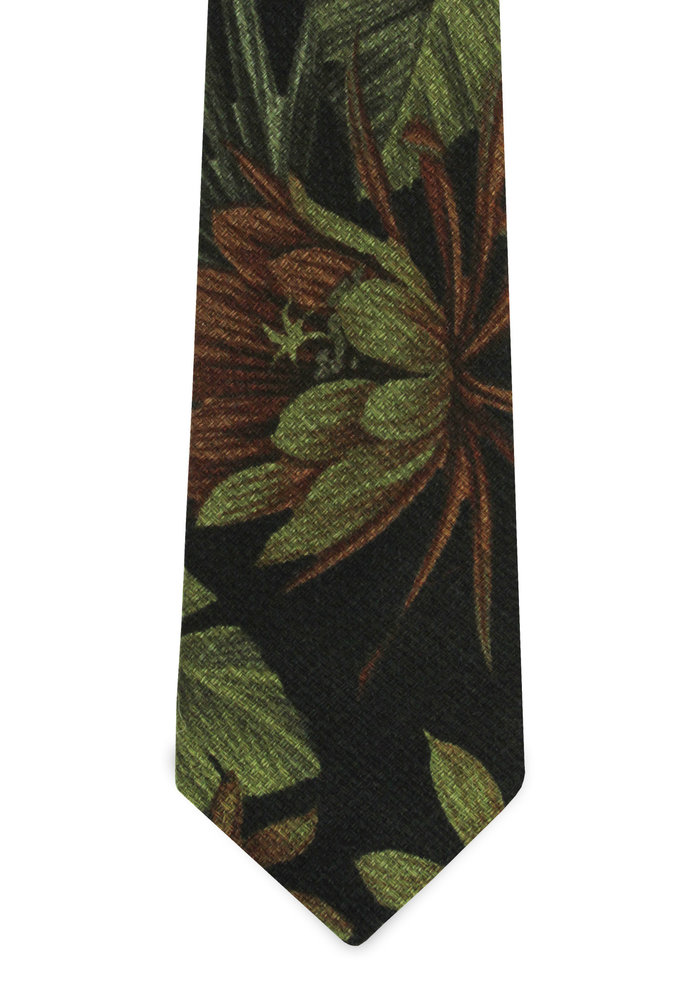 The Kini Black Tropical Tie