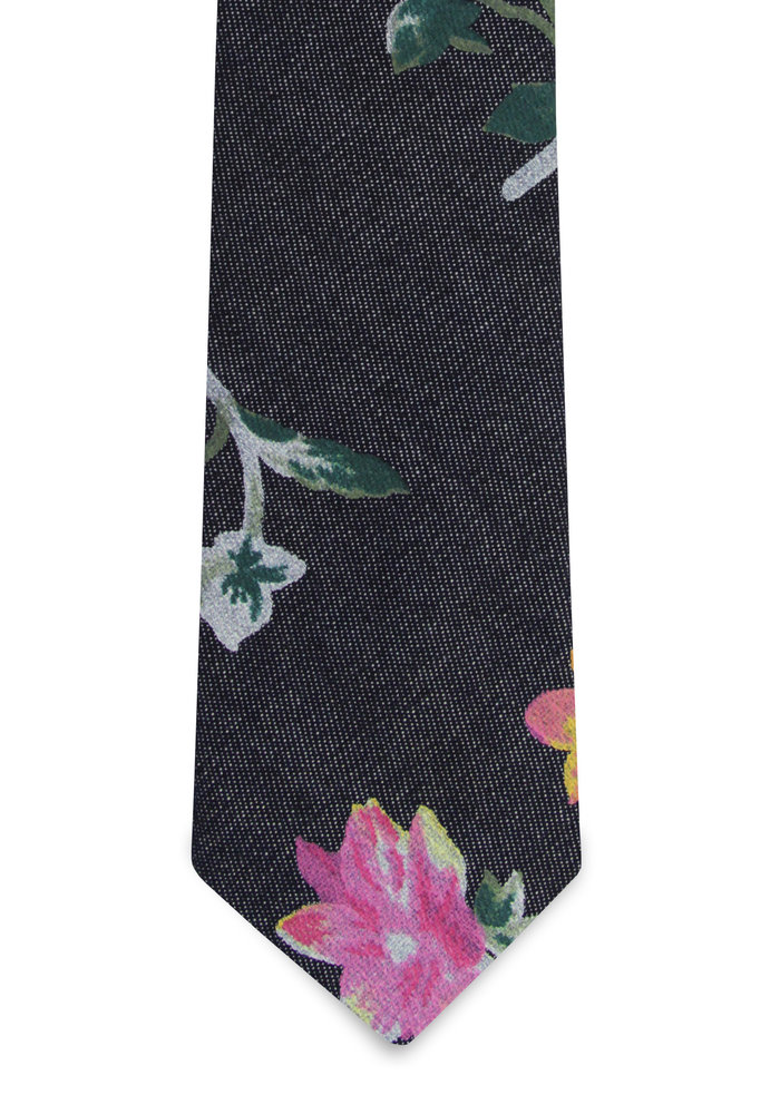 The Imogen Denim Floral Tie