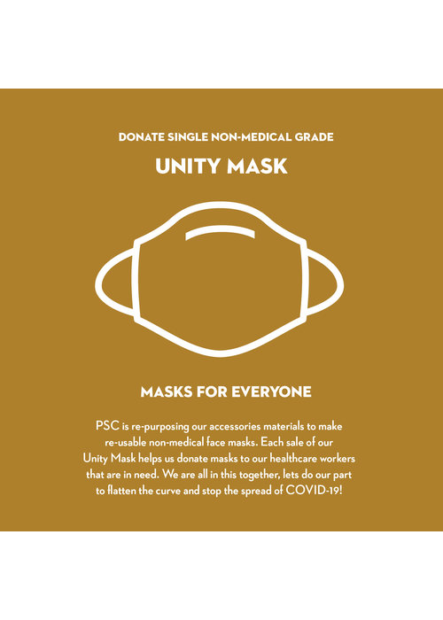 Pocket Square Clothing Donate 2 Unity Masks w/ Filter Pocket