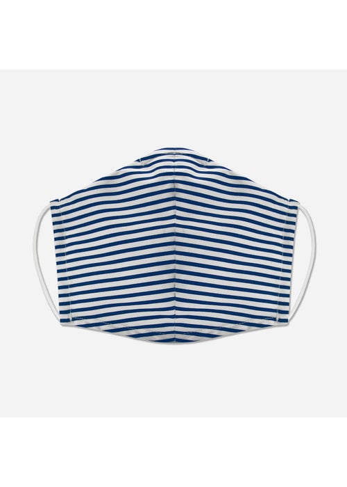 Pocket Square Clothing Unity Mask w/ Filter Pocket (Blue/Stripe)