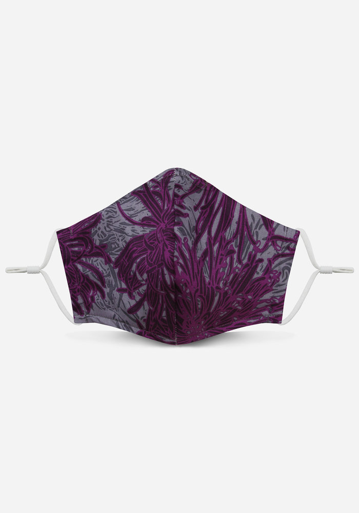 2.0 Unity Mask  w/ Filter Pocket (Purple Floral)