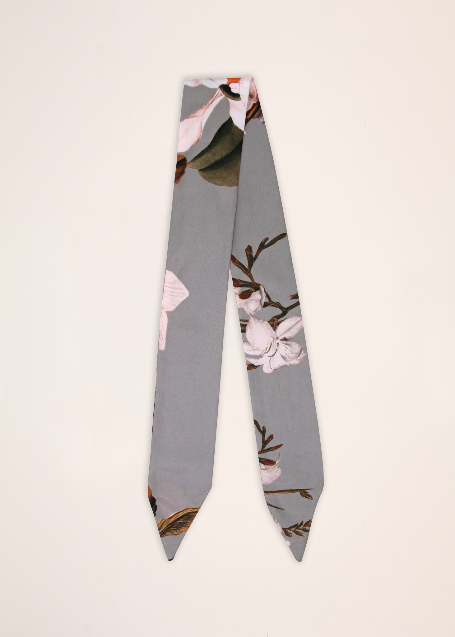 By PSC Orchid Floral Scarf  Hat band  Neckerchief