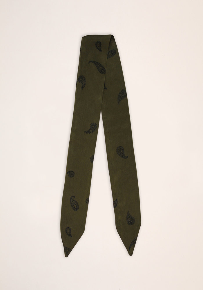 By PSC - Olive Paisley Scarf